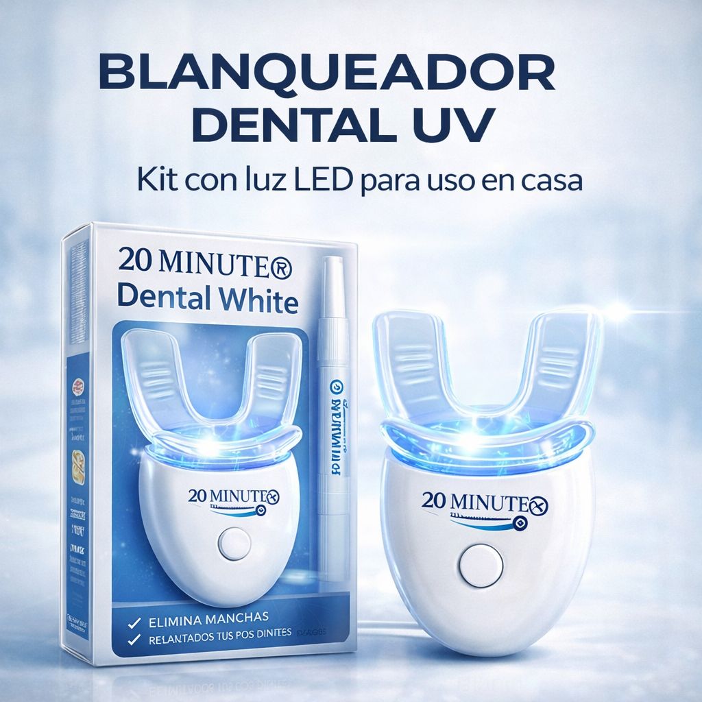 BLANQUEADOR DENTAL UV – KIT CON LUZ LED