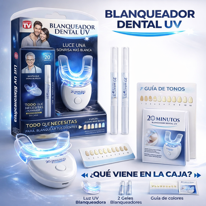 BLANQUEADOR DENTAL UV – KIT CON LUZ LED
