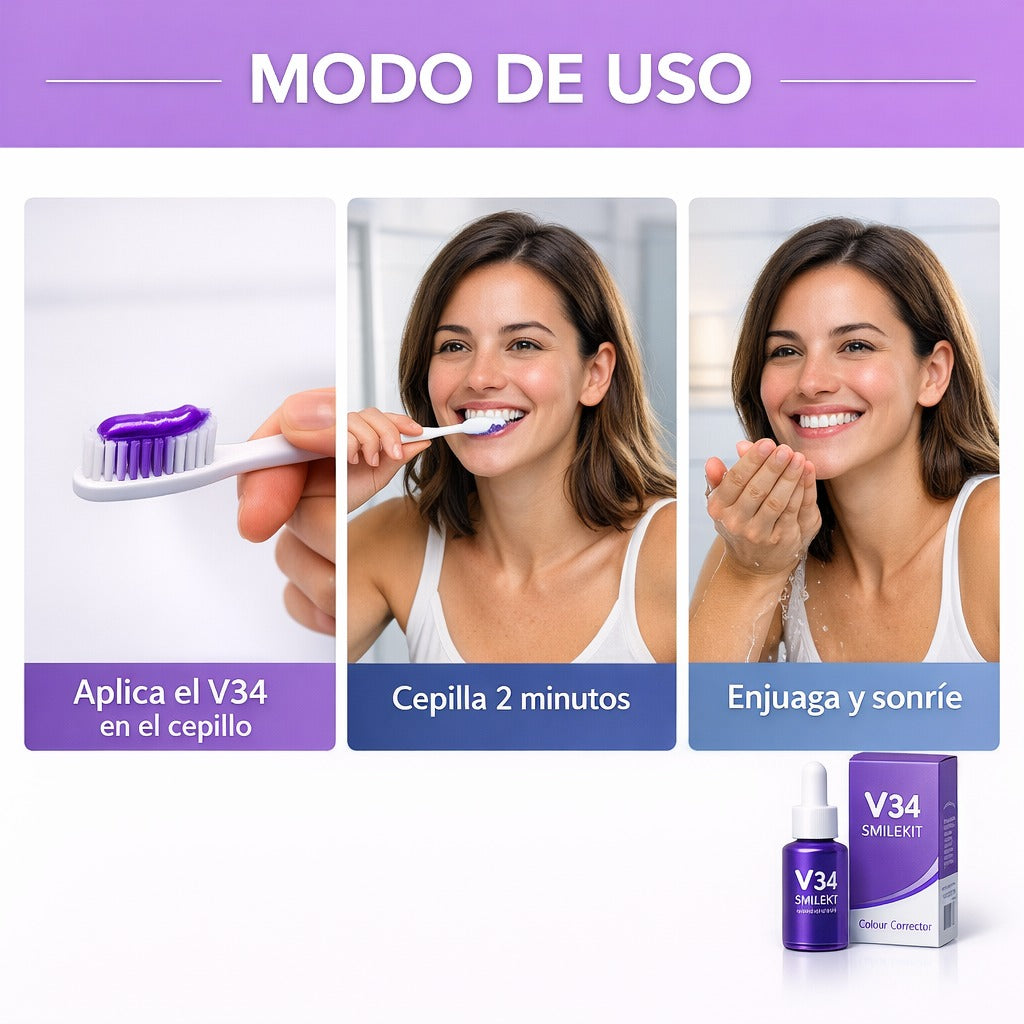Blanqueador Dental Lila V34