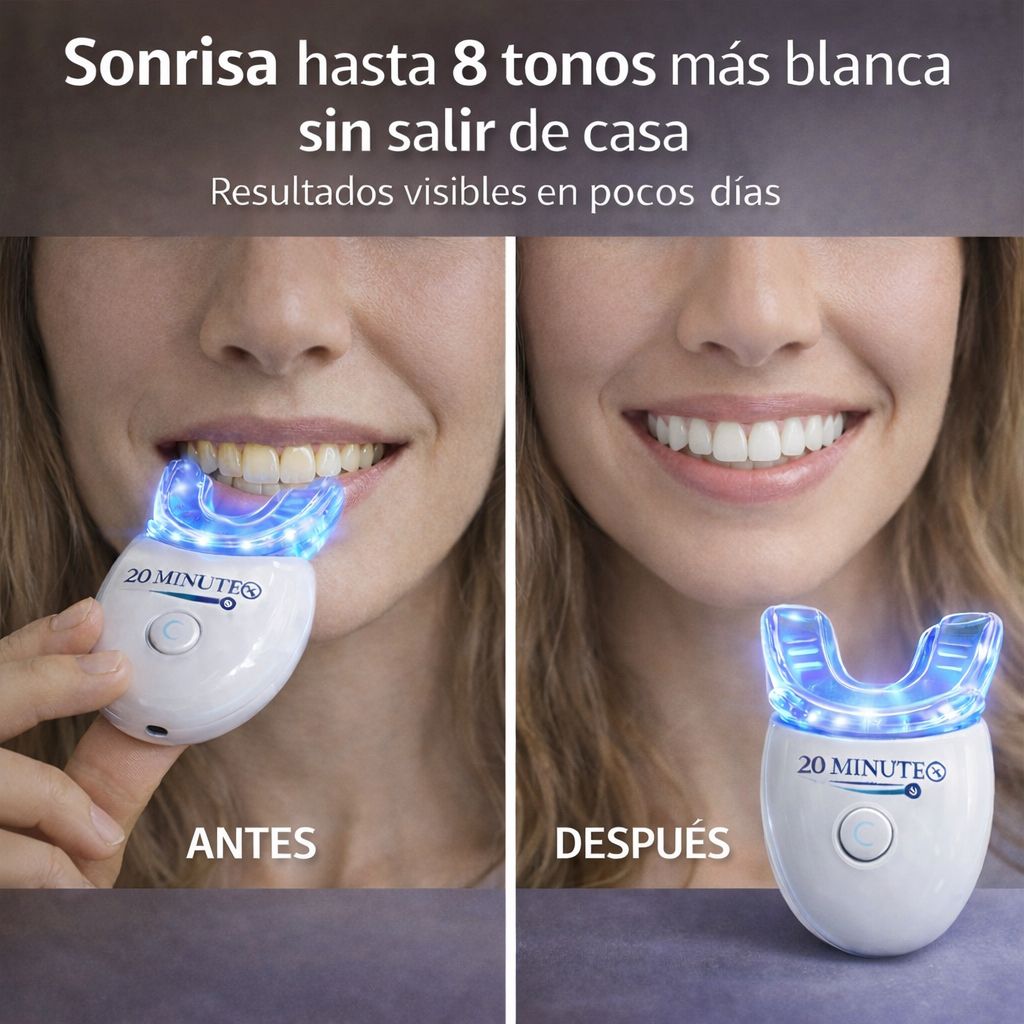 BLANQUEADOR DENTAL UV – KIT CON LUZ LED