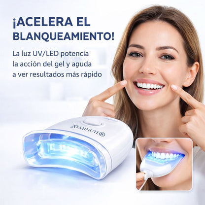 BLANQUEADOR DENTAL UV – KIT CON LUZ LED